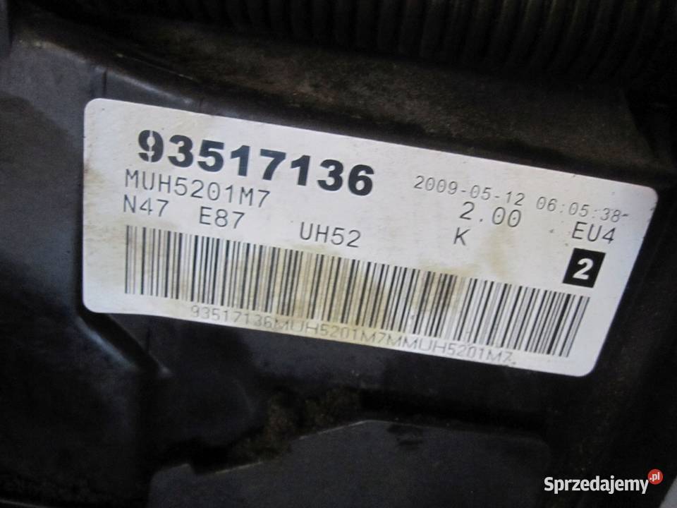 BMW 1 3 5 X3 20 D EURO 4 N47D20A 115 156 09r Silniki i osprzęt sprzedam