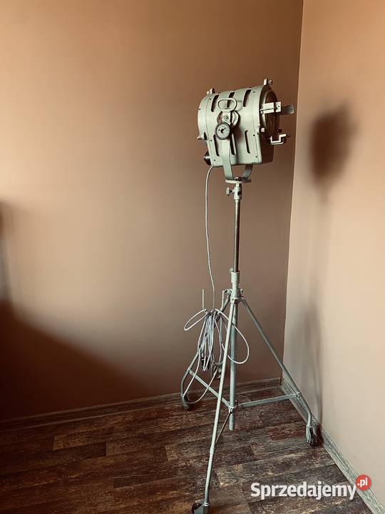 Lampa filmowa zabytek PRL Vintage loft 1963r Poznań sprzedam