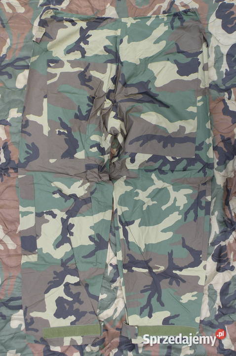 Spodnie przeciwdeszczowe woodland X Large dolnośląskie Wrocław sprzedam