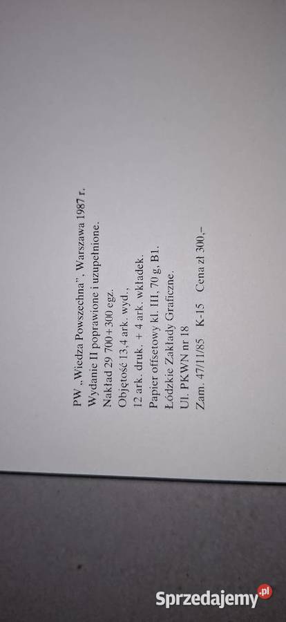II wydanie botaniczno entomologiczne PWWP 1987 Łęczyca sprzedam