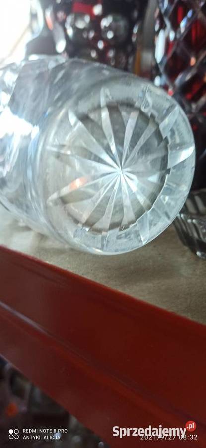 Wazon kryształowe szkło Szlifowanie w romby Gdańsk