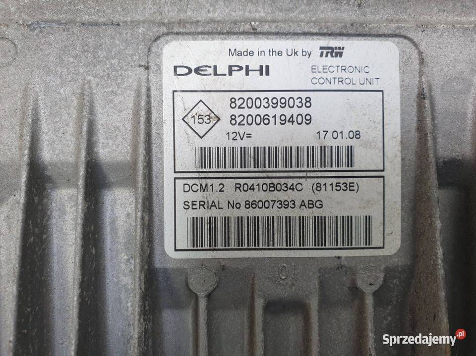 KOMPUTER SILNIKA ECU RENAULT MEGANE II Lipno