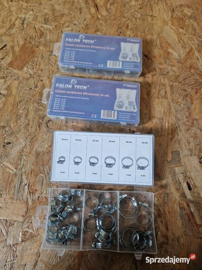 OPASKI ZACISKOWE ŚLIMAKOWE ZESTAW 34 1632 mm