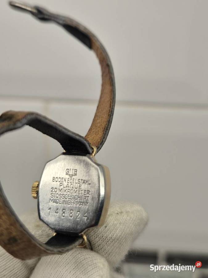 Damski mały zegarek biżuteryjny Glashutte śląskie Chorzów