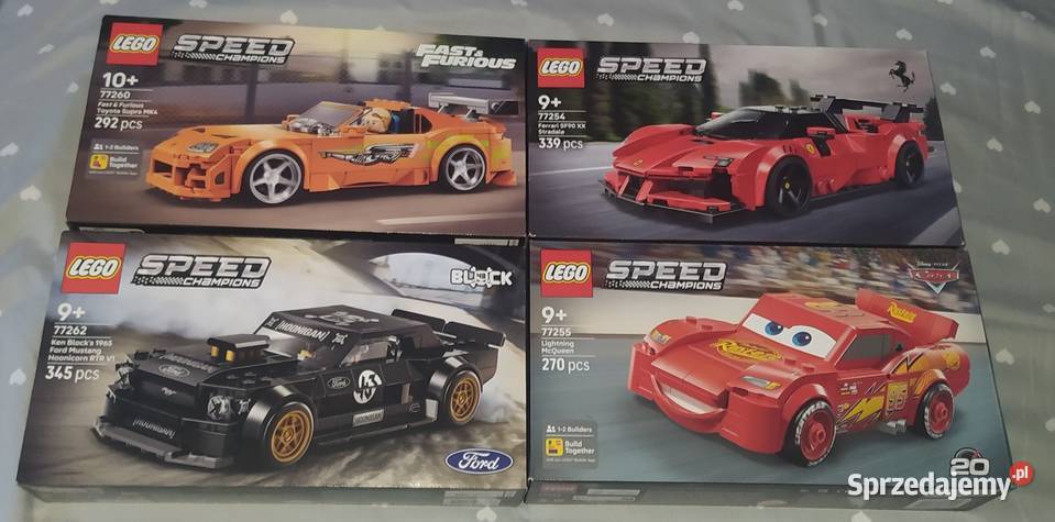 Lego Speed Champions 4 zestawy pomorskie Gdańsk
