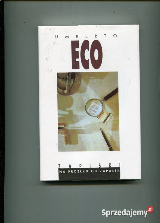 Zapiski na pudełku zapałek Umberto Eco twarda z obwolutą Szczecin