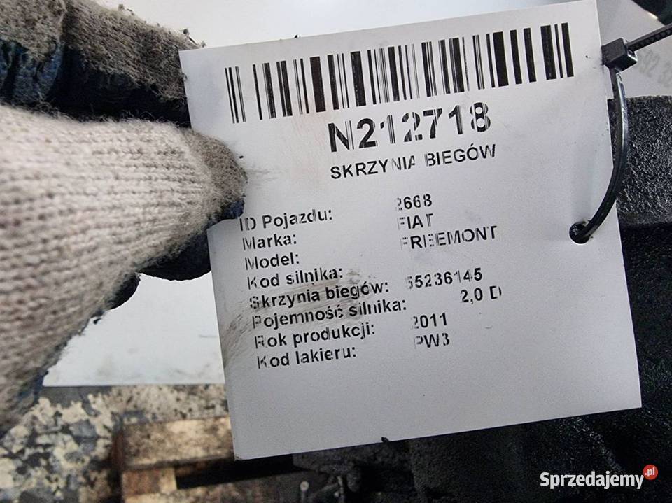 SKRZYNIA BIEGÓW FIAT FREEMONT 55236145 kujawsko-pomorskie
