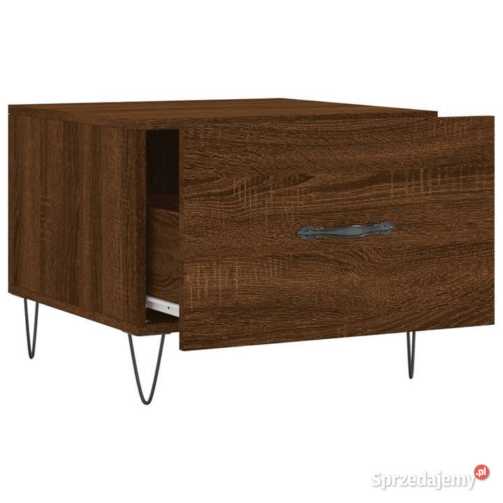 Stolik kawowy brązowy dąb 50x50x40 WM829394 Warszawa