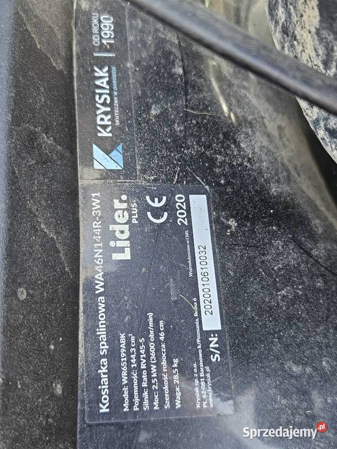 Kosiarka spalonowa z napedem Lider 46 Lublin