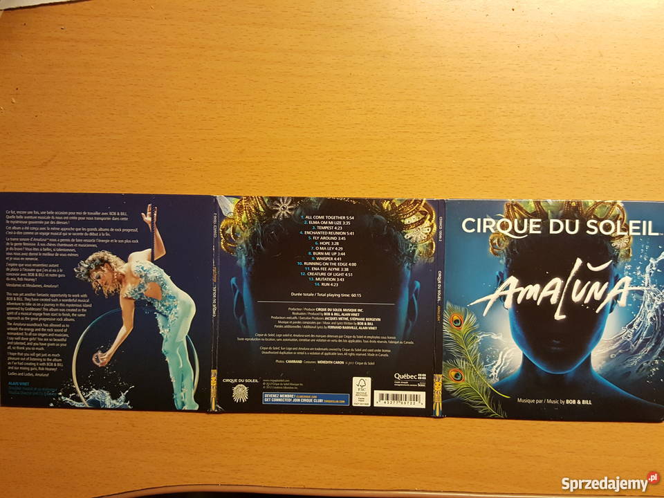 PŁYTA CD Cirque du Soleil AMALUNA bilet
