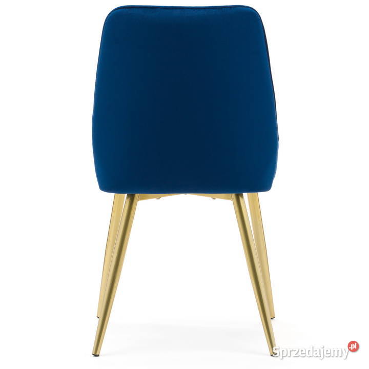 Granatowe Krzesło Luca Złote Nogi Wysyłka 24H Tarchały Małe sprzedam