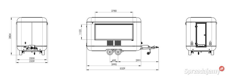 Nowa przyczepa gastronomiczna Food Truck 4m Inowrocław