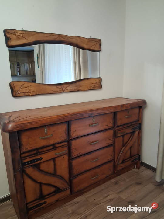 Sprzedam komodę z lustrem podlaskie Halickie sprzedam