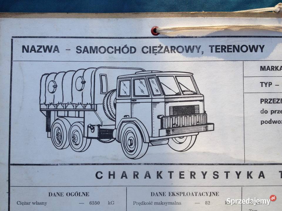 STAR 266 tablica charakterystyka techniczna Warszawa