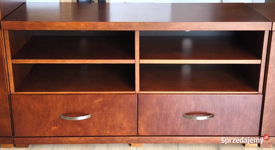 PIĘKNY ZESTAW DREWNIANYCH MEBLI SALONOWYCH Nadolice Małe