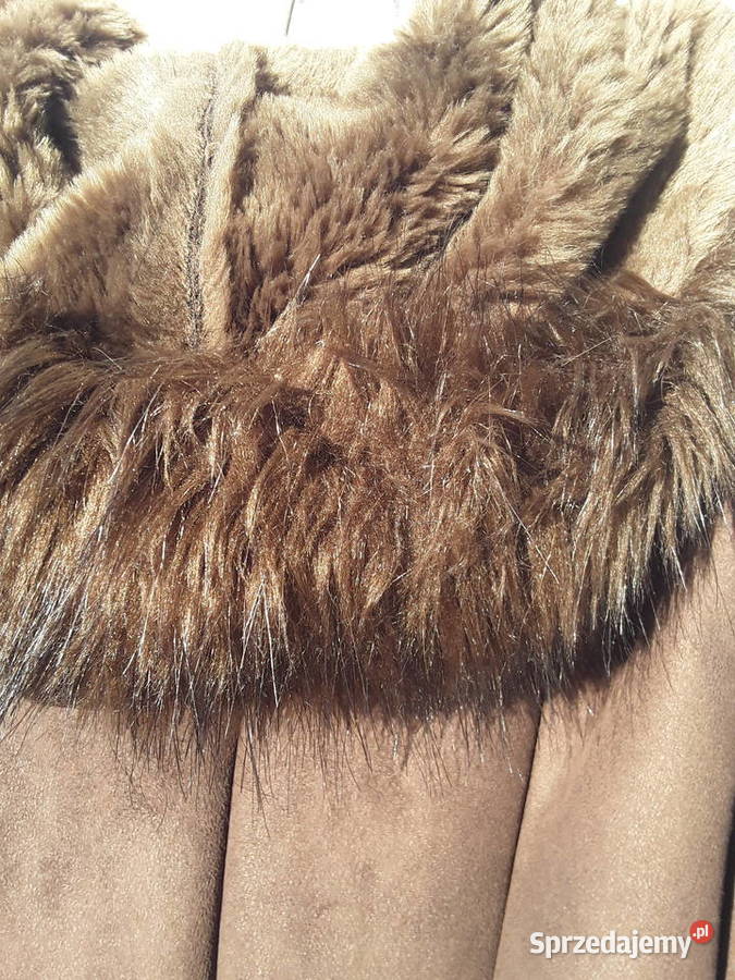 Kożuch z kołnierzem szalowym i kapturem rM Kurtki i płaszcze Warszawa