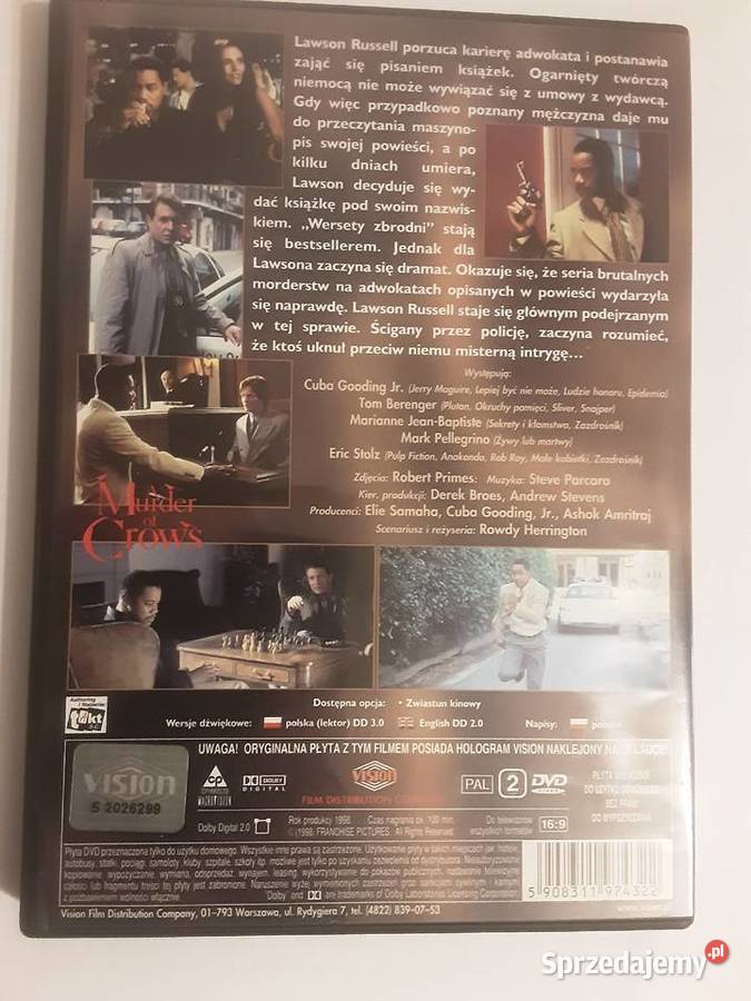 FILM DVD WERSETY ZBRODNI lektor Szczecinek
