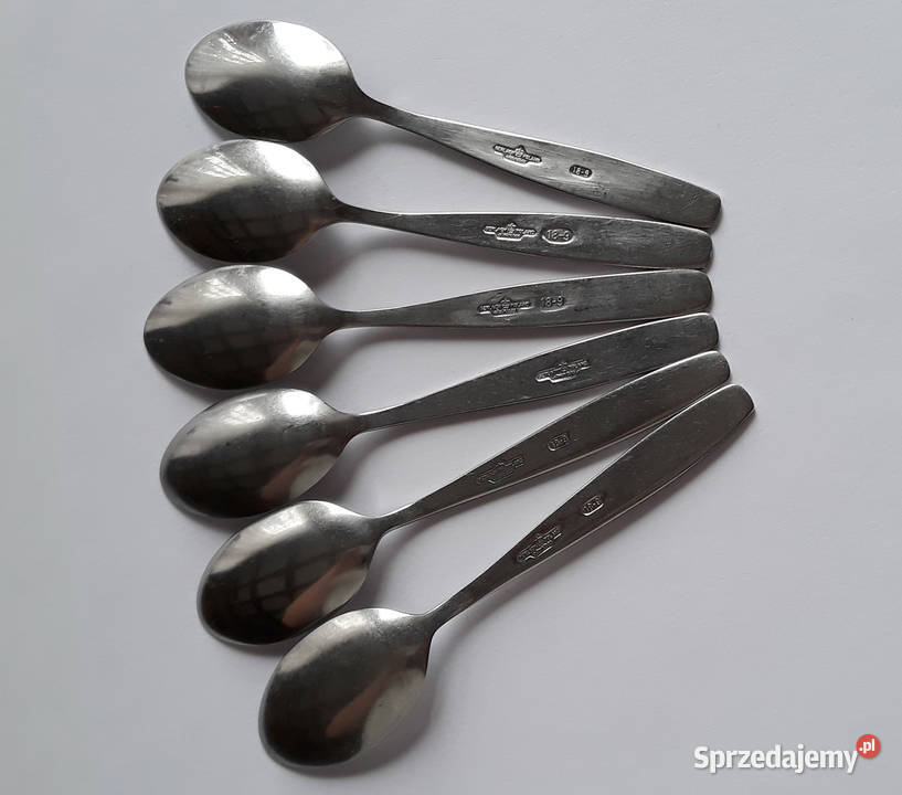 Łyżeczki do herbaty 1 PASECZKI PASKI Gerlach PRL Dąbrowa Górnicza