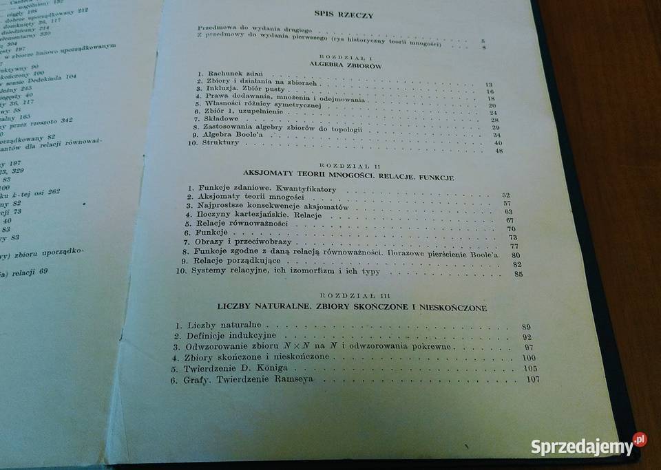 Teoria mnogości Monografie Matematyczne 27 matematyka, statystyka Gdańsk