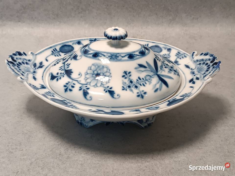 MEISSEN Kobaltowa Waza Terryna Wór Cebulowy zachodniopomorskie Szczecin