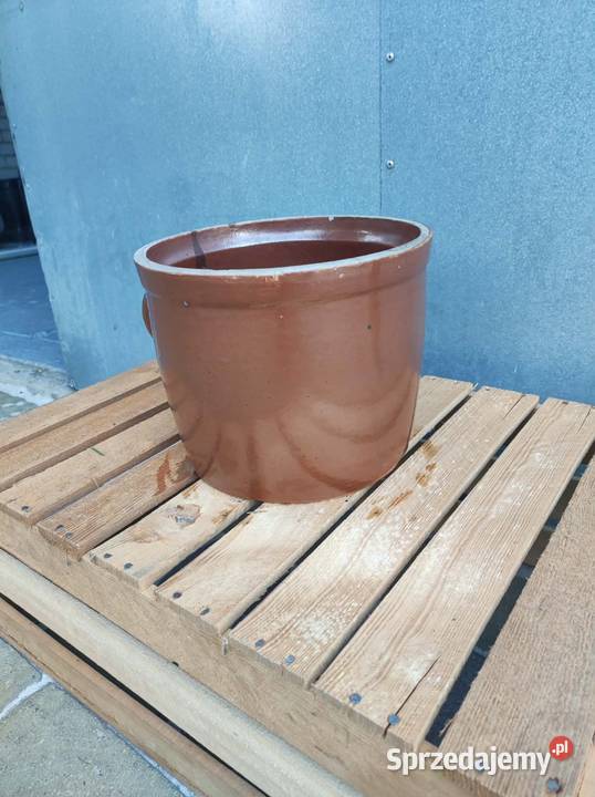 Stary garnek kamionkowy Bochnia FNK BOCHNIA PRL Antyki Podkałek