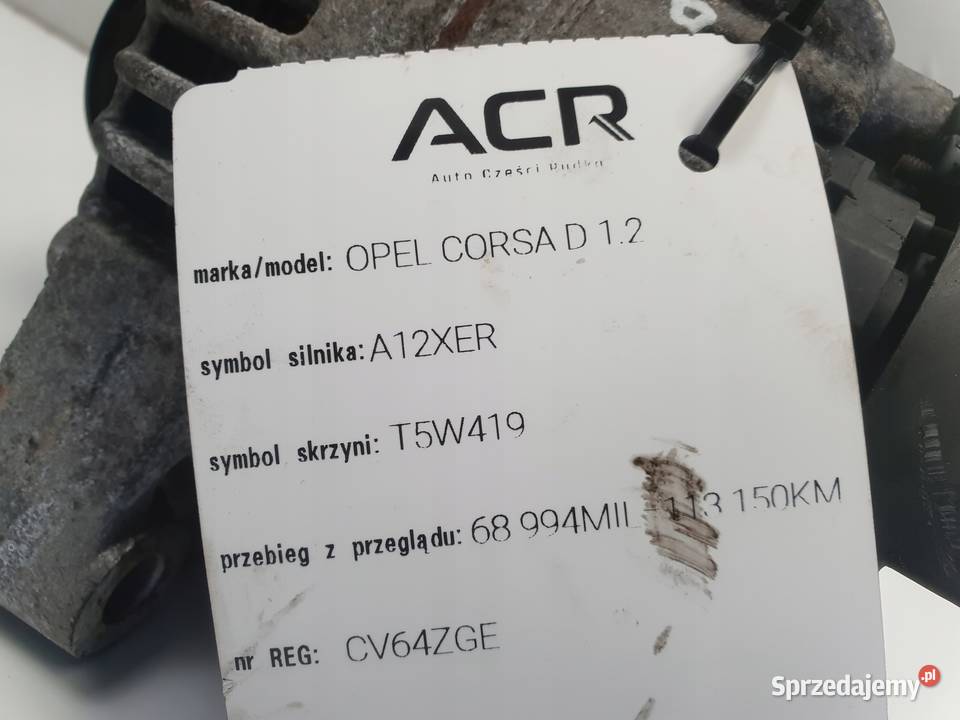 ALTERNATOR Opel Corsa D 12 16V 100A ZY osobowe Układ elektryczny silnika Chełm