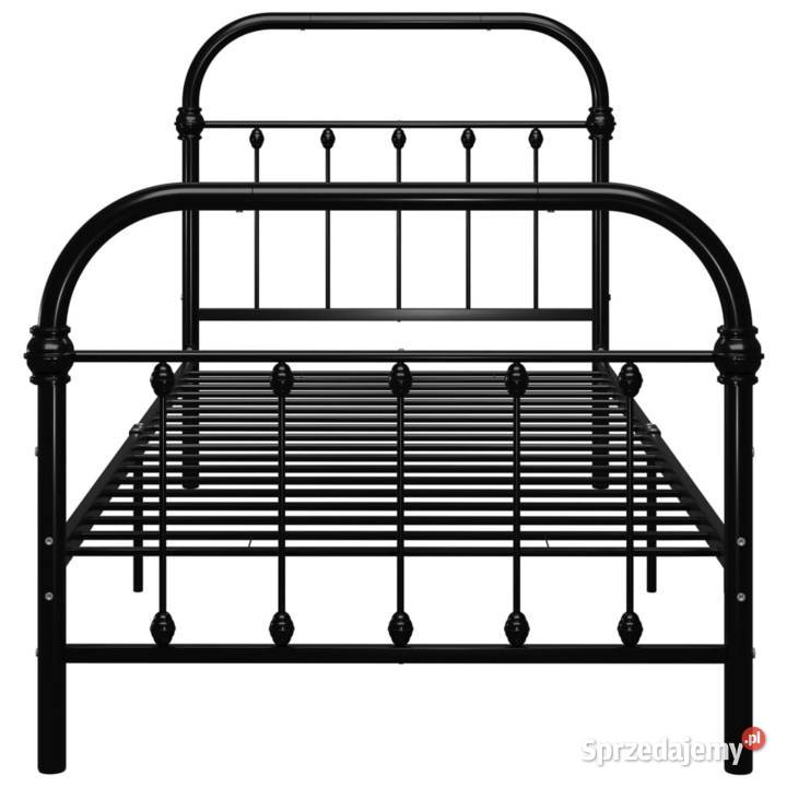 vidaXL Rama łóżka czarna metalowa 90 x 200 Warszawa