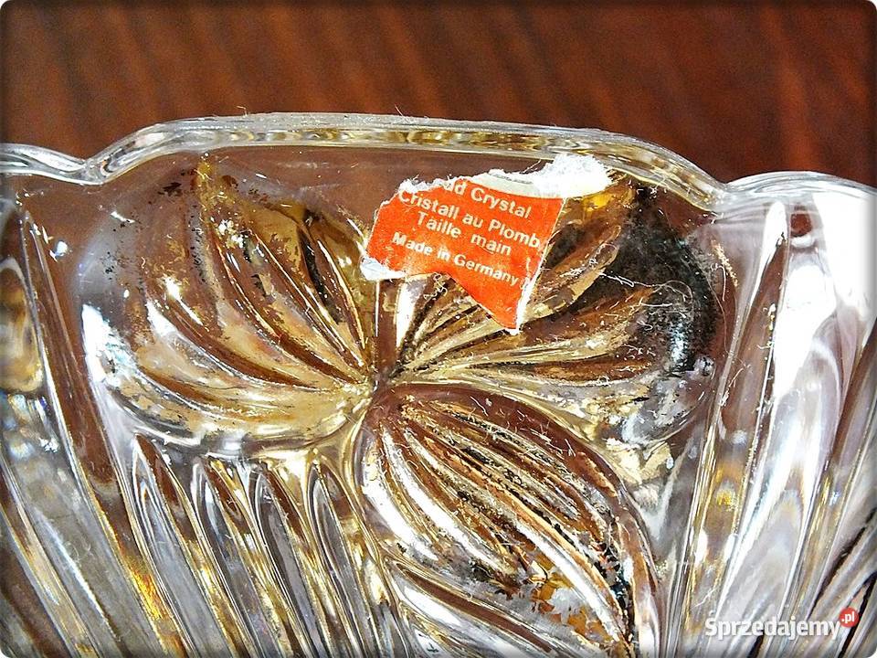 Misa Bomboniera Kryształ złocony Anna Htte GOLD Żary