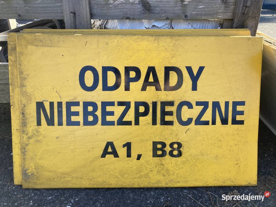 Znaki budowlane Tablice informacyjne Żółte sprzedam