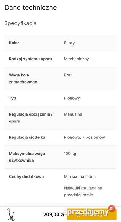 Rowerek stacjonarny Lublin
