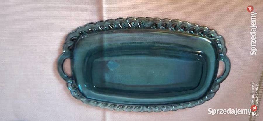 Karnawał szklana tacka na owoce Indiana Amber Gdańsk