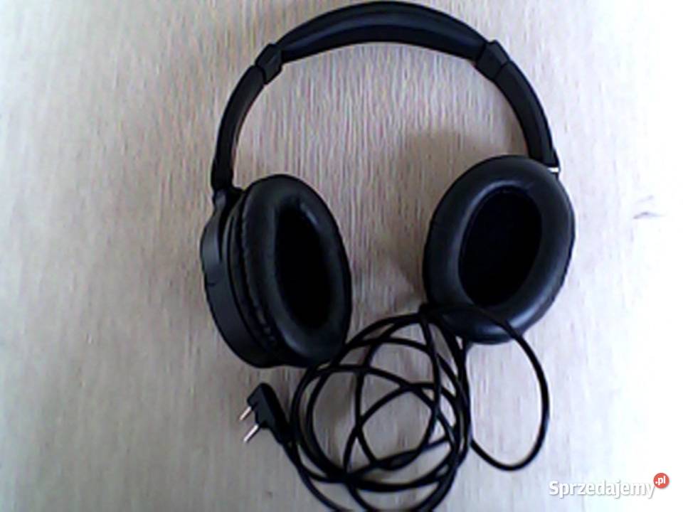 Słuchawki nauszne przewodowe lekkie z 2 wtykami Warszawa