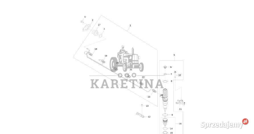 John Deere 9470RX Zespół wtryskiwacza elektr Jastrzębniki sprzedam