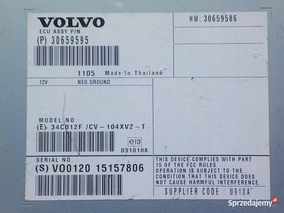 VOLVO V60 I S60 II RDESIGN 20 D3 11r wzmacniacz Suków sprzedam