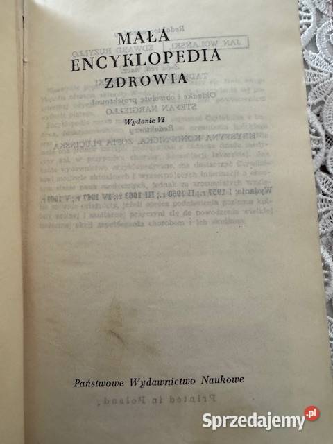 Mała Encyklopedia Zdrowia PWN z 1970r książka śląskie Częstochowa
