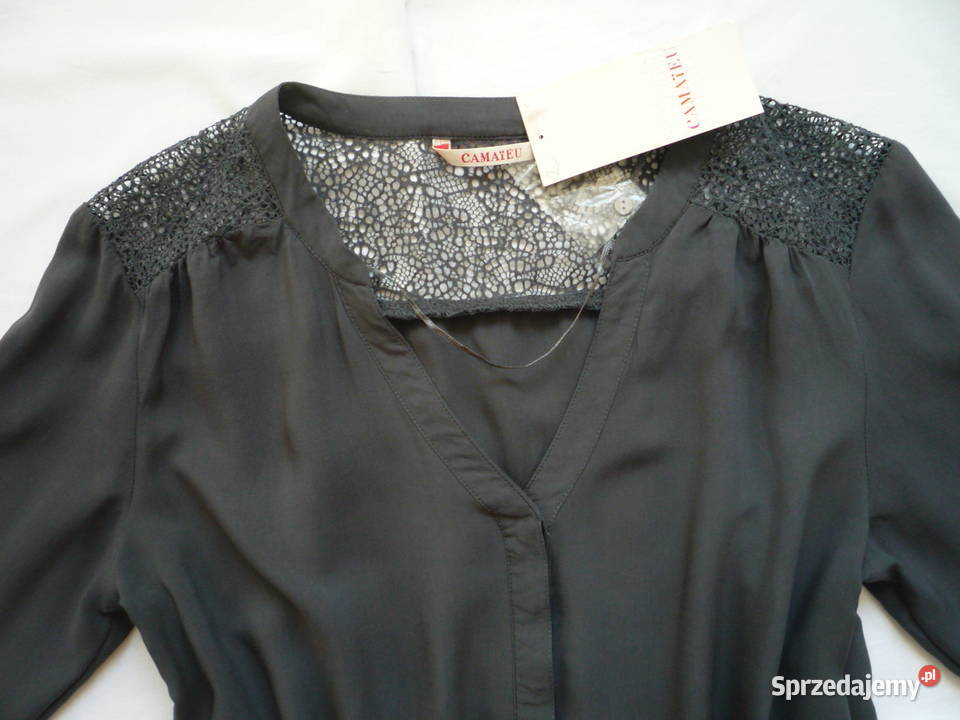 NOWA Camaieu 38M Szara Bluzka Elegancka Wiskoza Szczecin sprzedam