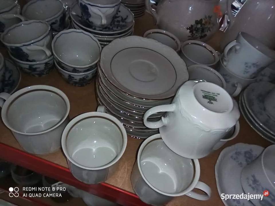 Filiżanka z błękitnymi kwiatkami Winterteich Gdańsk