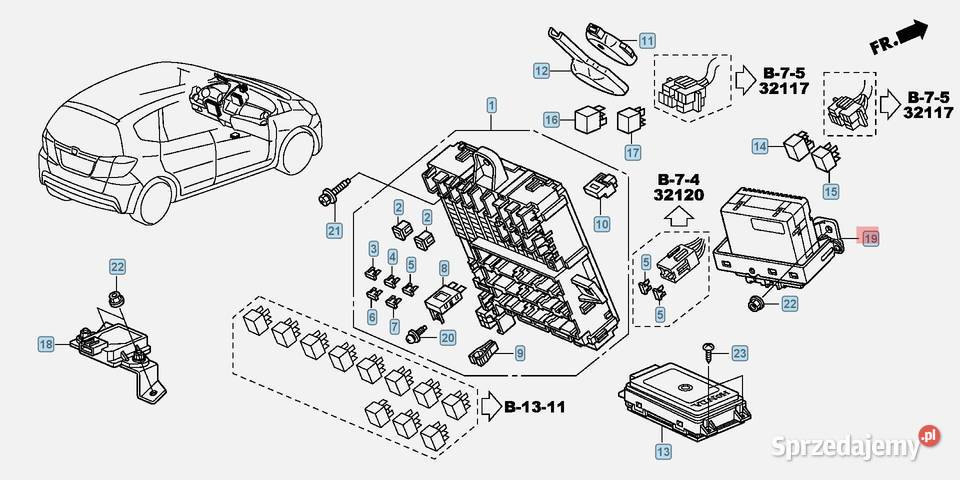 MODUŁ STEROWNIK WSPOMAGANIA HONDA JAZZ III 13
