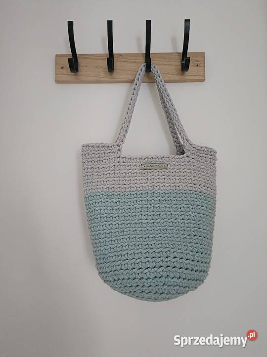Torebka na ramię ze sznurka handmade