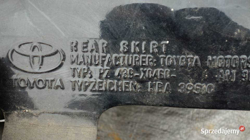 RAV4 06 NAKŁADKA SPOILER DOKLADKA ZDERZAKA TYL Ruda Śląska
