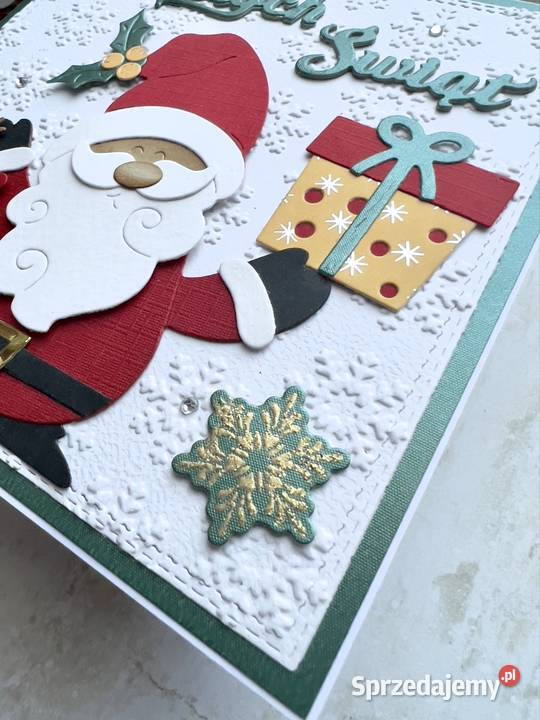 Kartka świąteczna Boże Narodzenie ręcznie Mielec