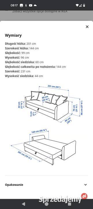 Kanapa IKEA Dom i Ogród Warszawa