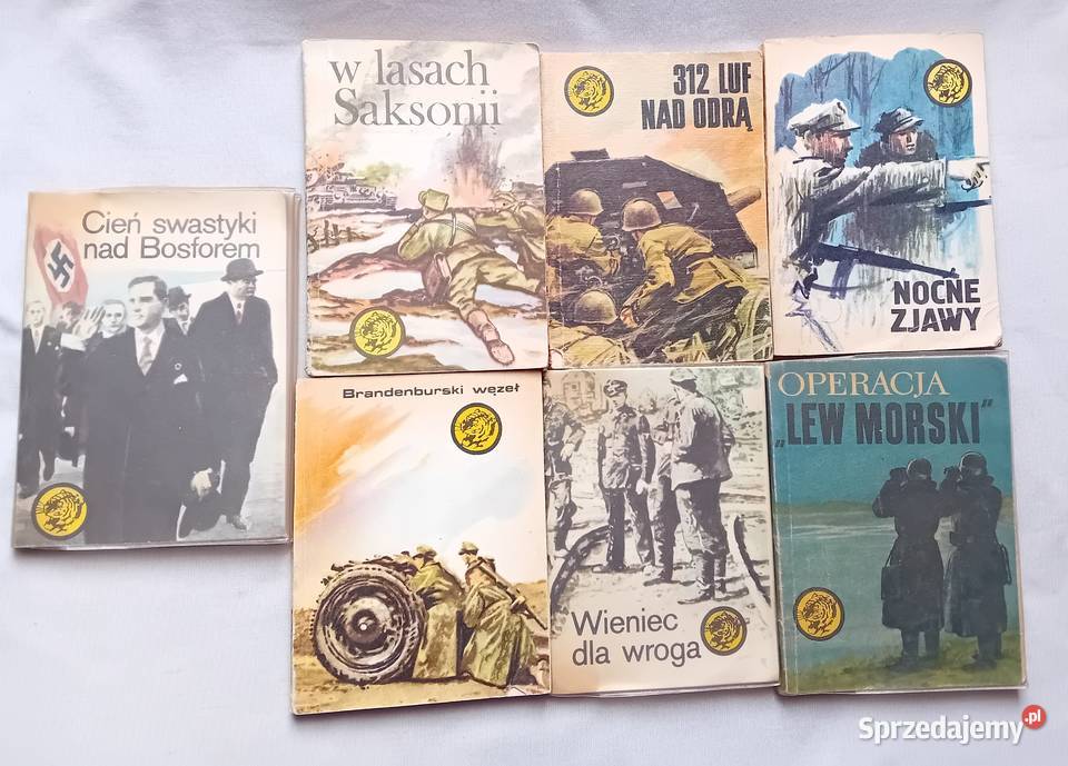Zestaw 7 książeczek z serii Żółty Tygrys z lat Koźminek sprzedam