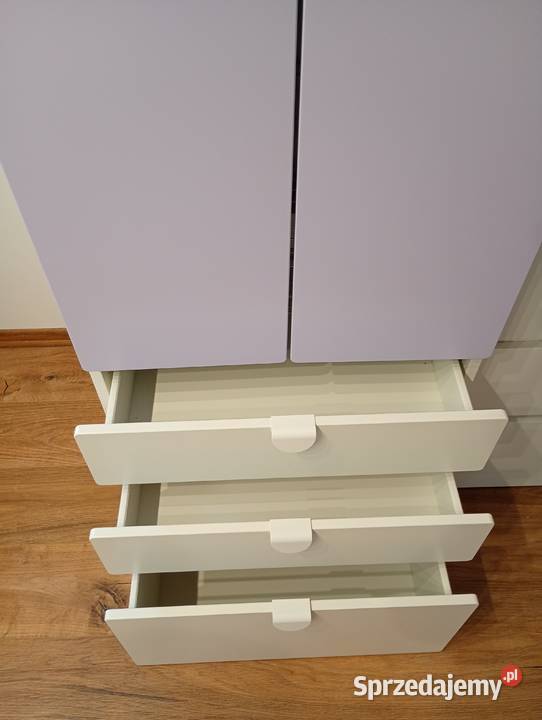 Szafa SMSTAD PLATSA Szafa biały liliowyz 3 181cm Siekierki Małe
