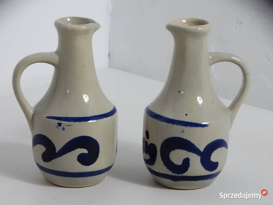 Komplet Ceramicznych Dzbanków na Olej i Ocet