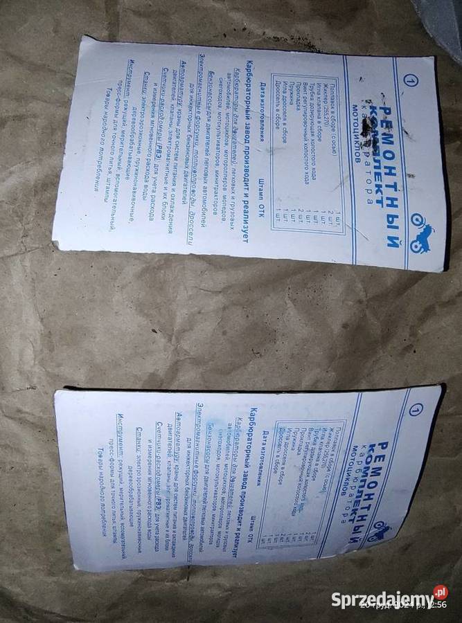 Zestaw naprawczy gaźników K68 Zestawy naprawcze Leszno