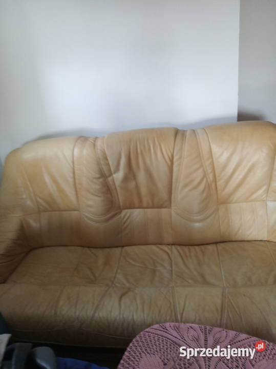 Meble skórzane dębowe Komplety wypoczynkowe Złocieniec