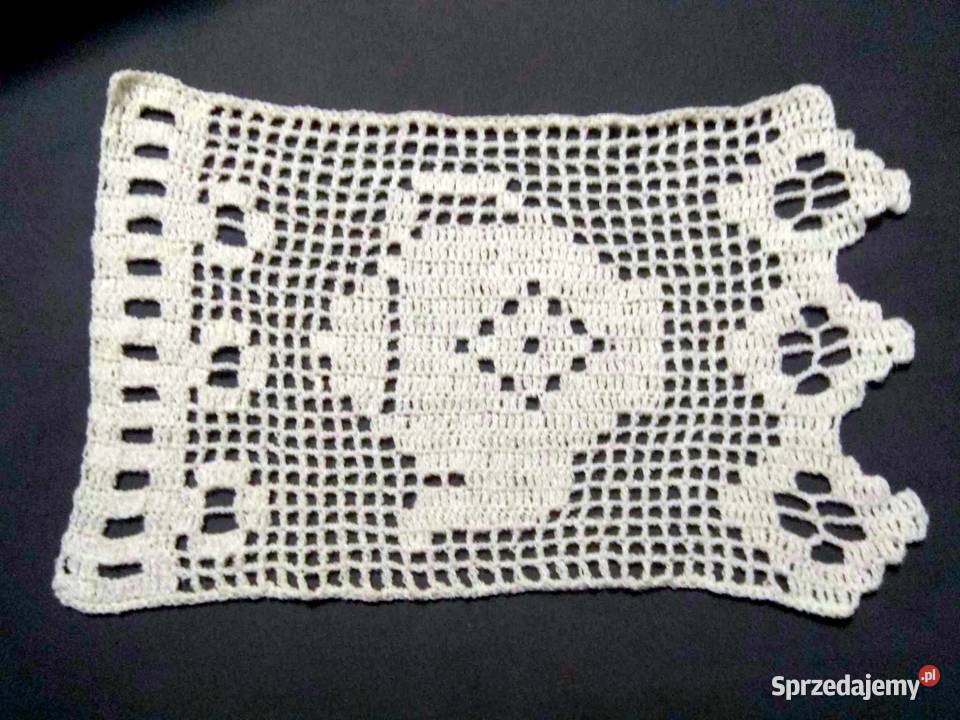 Firanka szydełkowa ok 33 x 53 Katowice