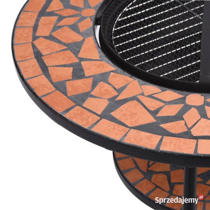 vidaXL Mozaikowe palenisko ze stolikiem terakota Warszawa