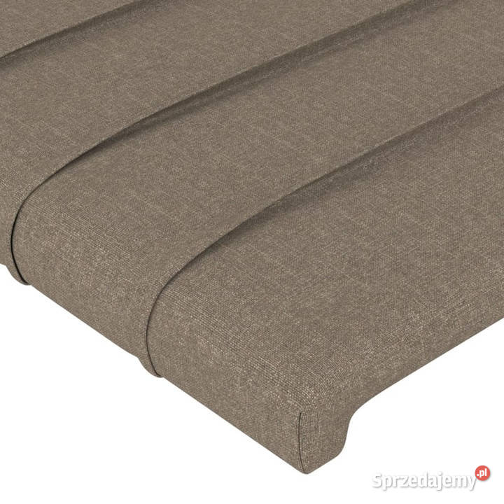 Zagłówek do łóżka z LED taupe 200x5x7888 tkanina Warszawa